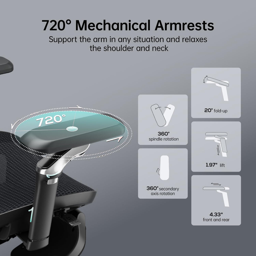 Hbada E3 Air Ergonomic Office Chair with Dynamic Lumbar Support