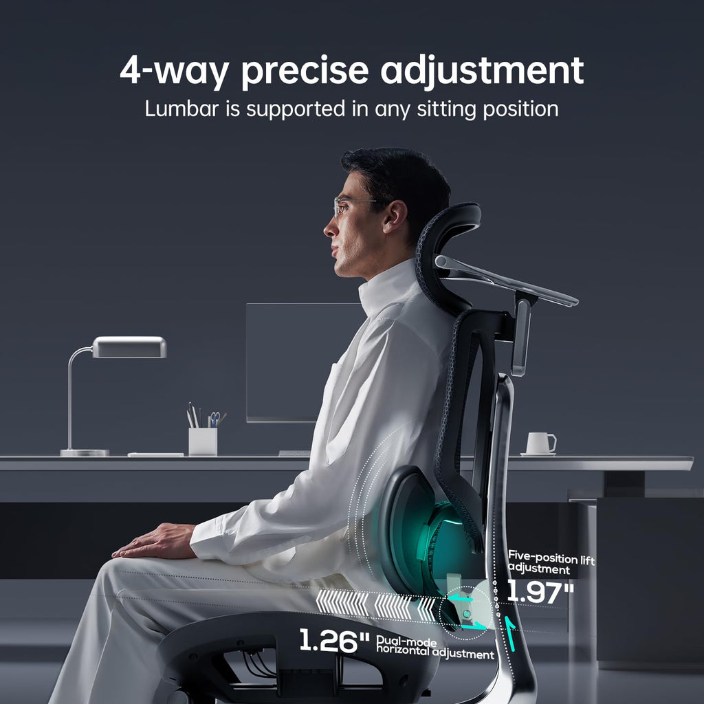 Hbada E3 Air Ergonomic Office Chair with Dynamic Lumbar Support