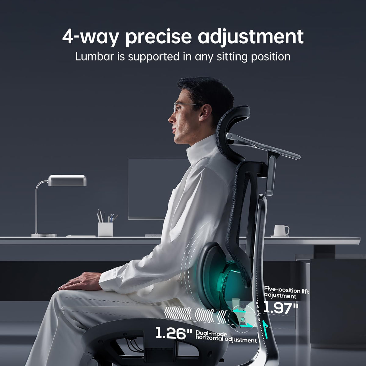 Hbada E3 Air Ergonomic Office Chair with Dynamic Lumbar Support