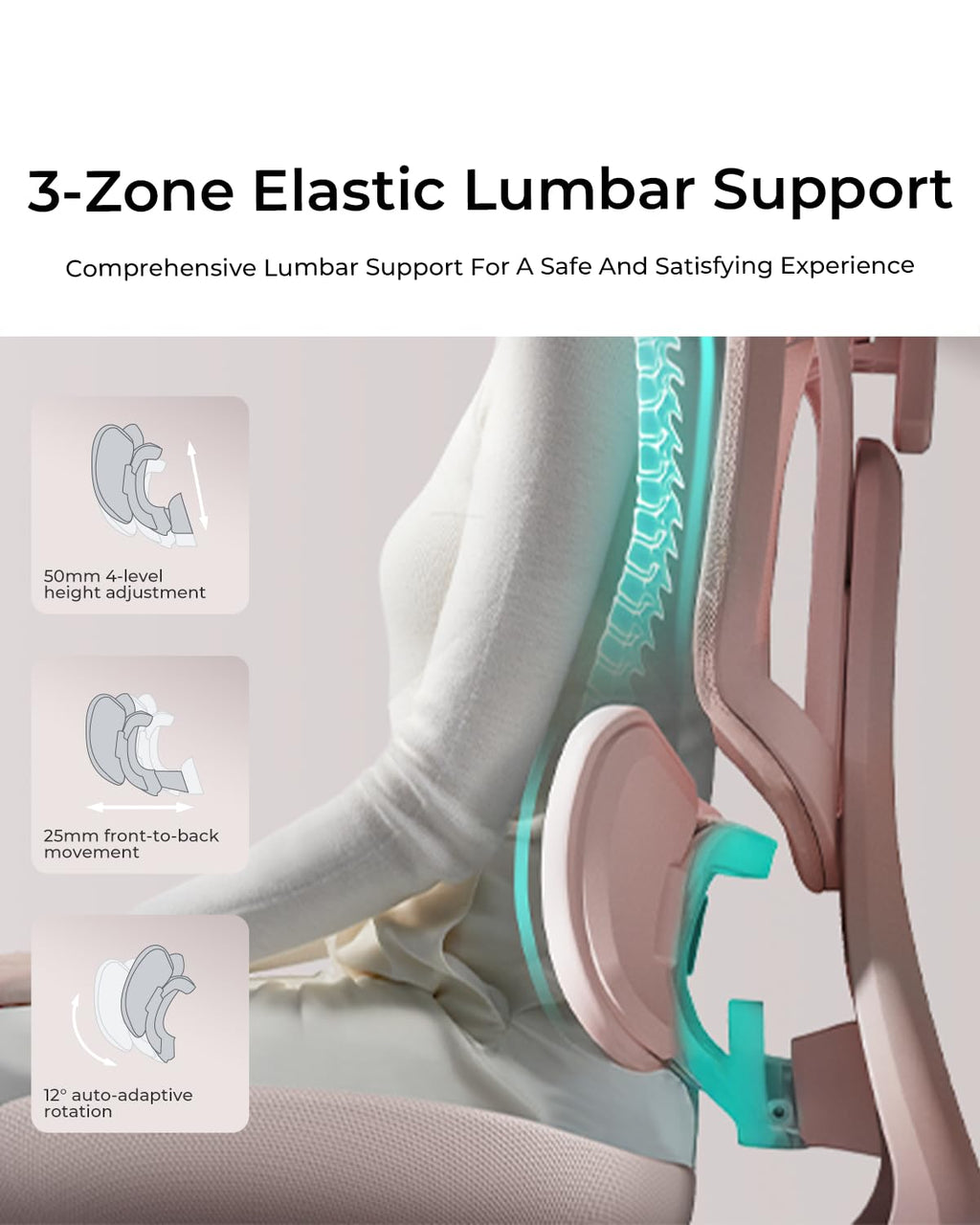 Hbada E3 Air Ergonomic Office Chair with Dynamic Lumbar Support