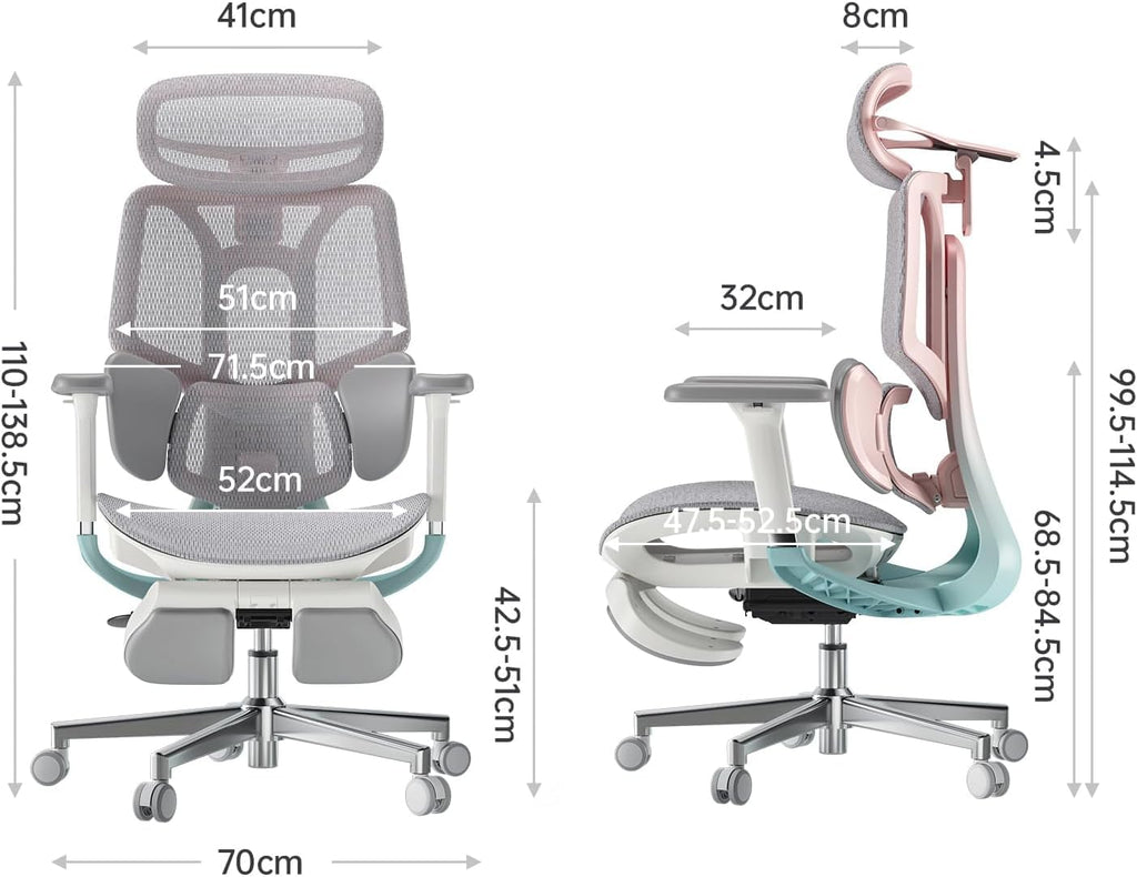 Hbada E3 Air Ergonomic Office Chair with Dynamic Lumbar Support