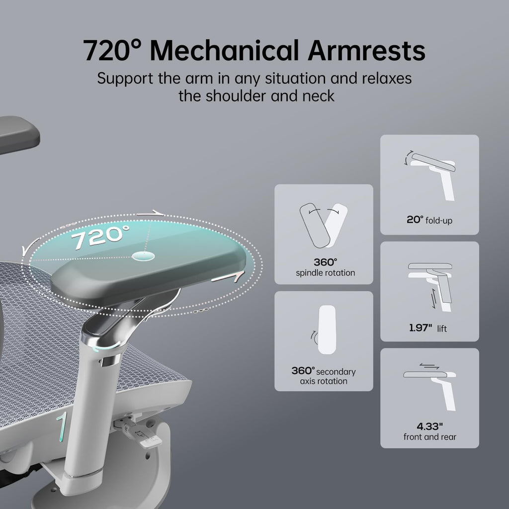 Hbada E3 Air Ergonomic Office Chair with Dynamic Lumbar Support