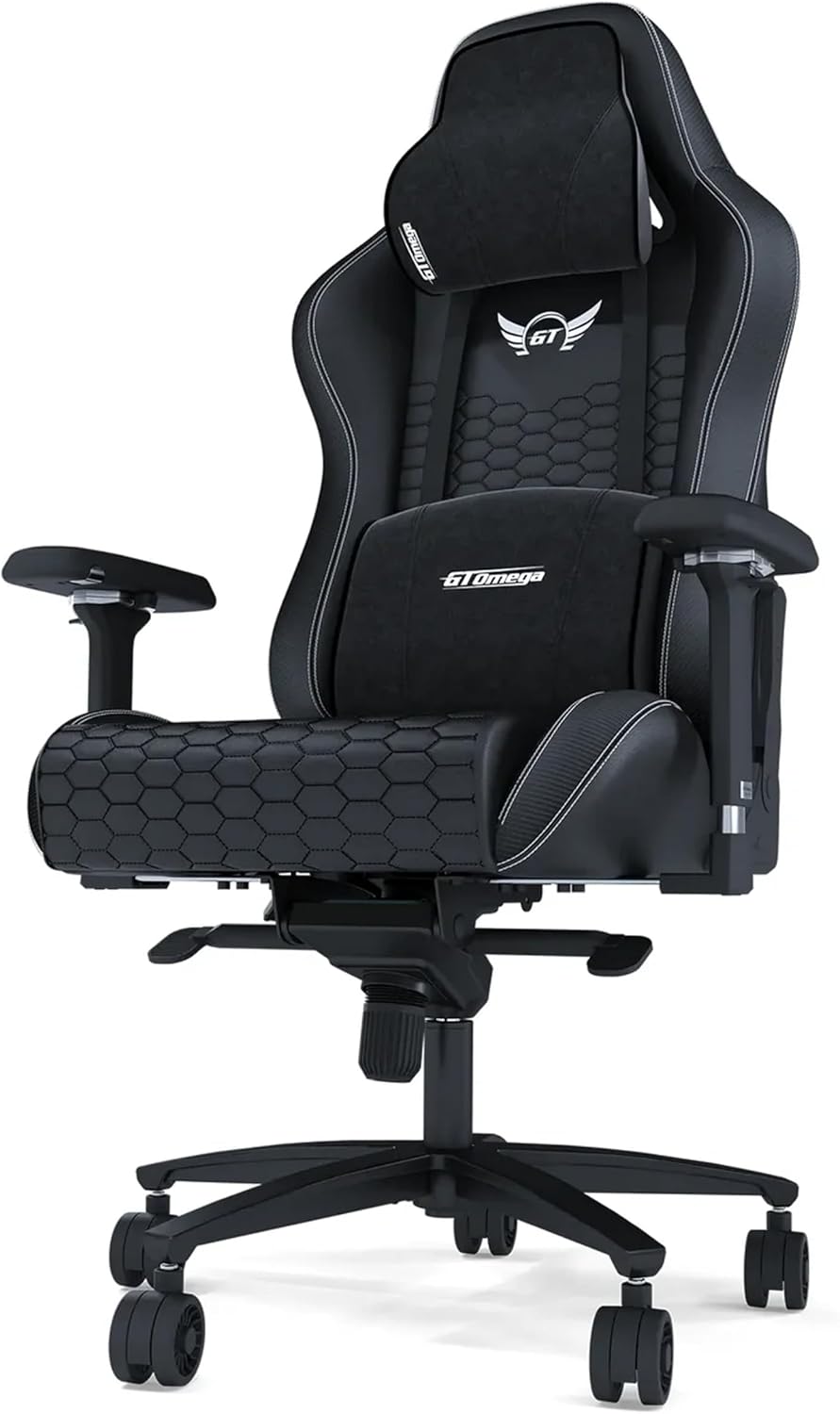 GT OMEGA PRO Series Gen 2 XL - Black, Up to 180° Recline, 360° Rotation