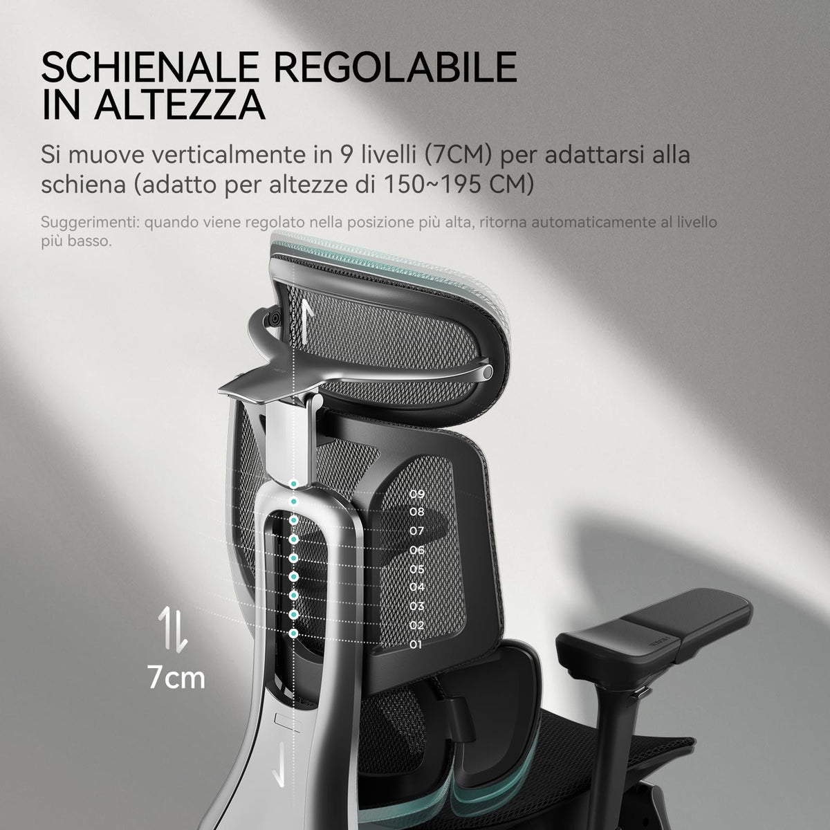 Hbada E3 Air Ergonomic Office Chair with Dynamic Lumbar Support