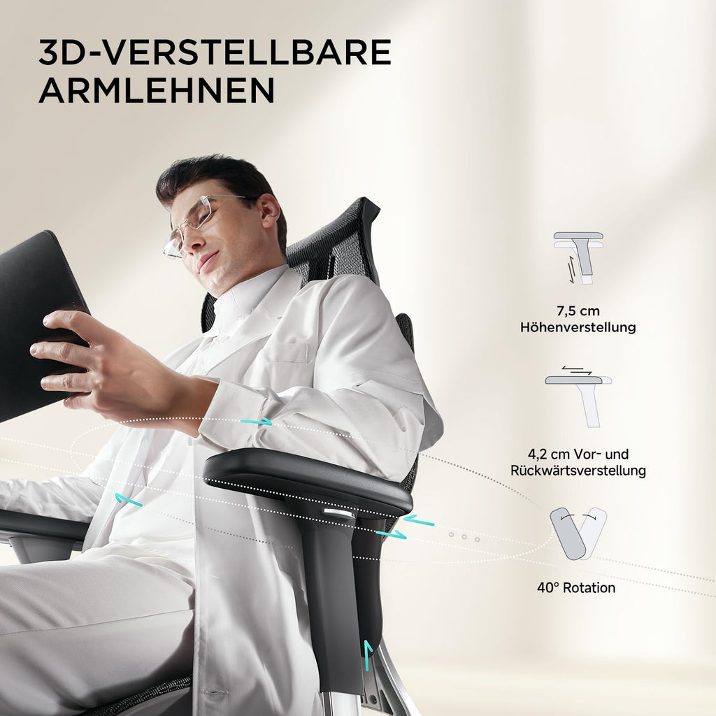 Hbada E3 Air Ergonomic Office Chair with Dynamic Lumbar Support