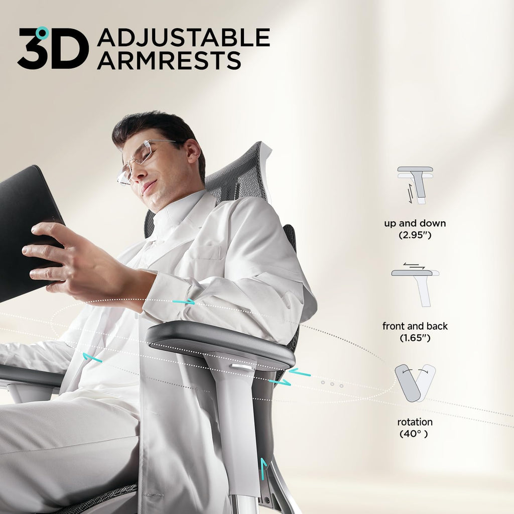Hbada E3 Air Ergonomic Office Chair with Dynamic Lumbar Support