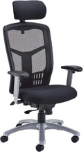 Office Hippo Desk Chair, Ergonomic Heavy Duty Office Chair, Fully Adjustable For Extra Comfort & Support, Torsion Control Computer Chair For 24 Hour Use, 152kg User Weight - Black