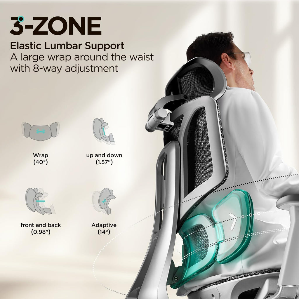 Hbada E3 Air Ergonomic Office Chair with Dynamic Lumbar Support