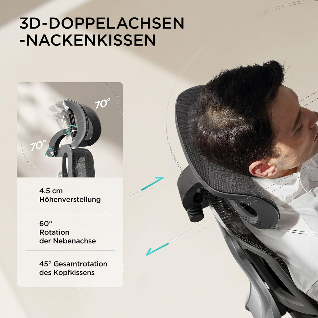 Hbada E3 Air Ergonomic Office Chair with Dynamic Lumbar Support