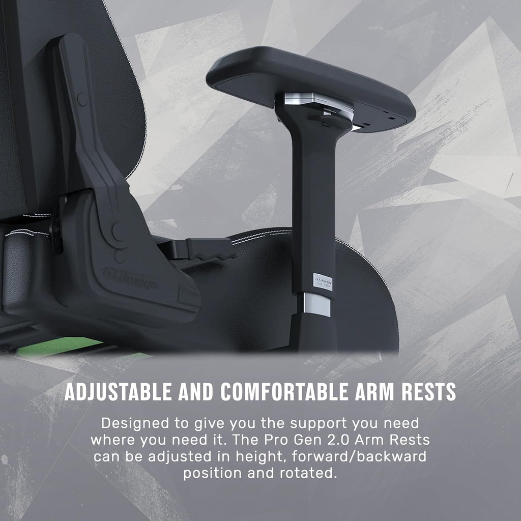 GT OMEGA PRO Series Gen 2 XL - Black, Up to 180° Recline, 360° Rotation