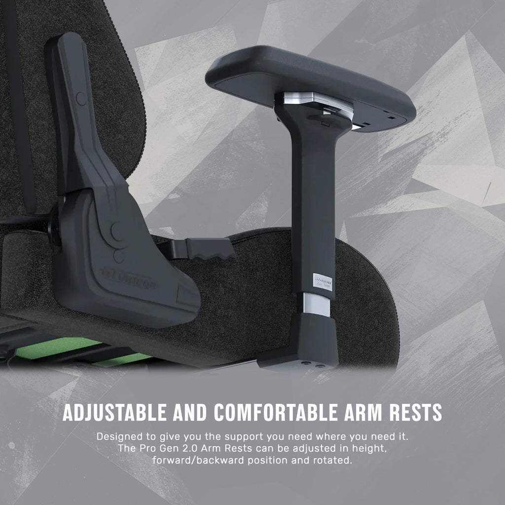 GT OMEGA PRO Series Gen 2 XL - Black, Up to 180° Recline, 360° Rotation