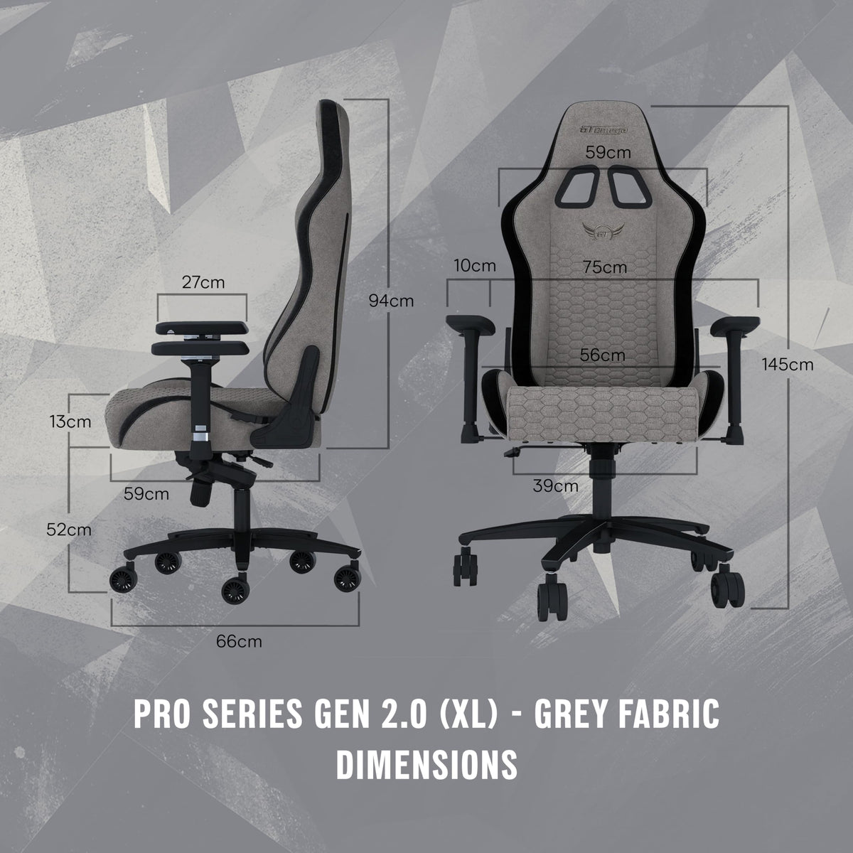 GT OMEGA PRO Series Gen 2 XL - Black, Up to 180° Recline, 360° Rotation