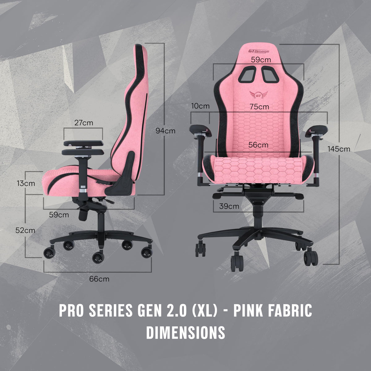 GT OMEGA PRO Series Gen 2 XL - Black, Up to 180° Recline, 360° Rotation