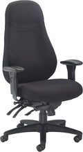 Office Hippo Desk Chair, Ergonomic Heavy Duty Office Chair,Highly Adjustable For Extra Comfort & 24 Hour Daily Use, High Back Computer Chair With Seat Slide, 150 kg User Weight - Black