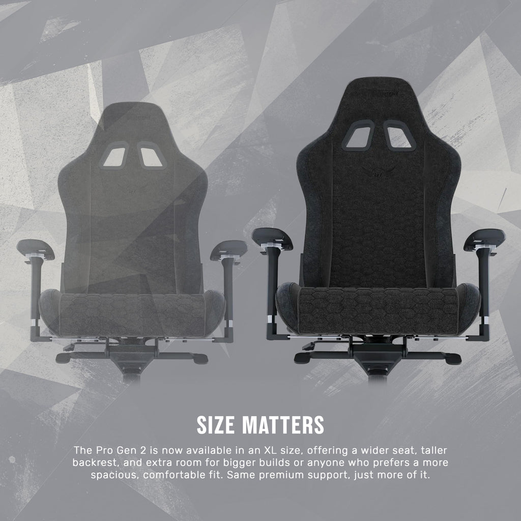 GT OMEGA PRO Series Gen 2 XL - Black, Up to 180° Recline, 360° Rotation
