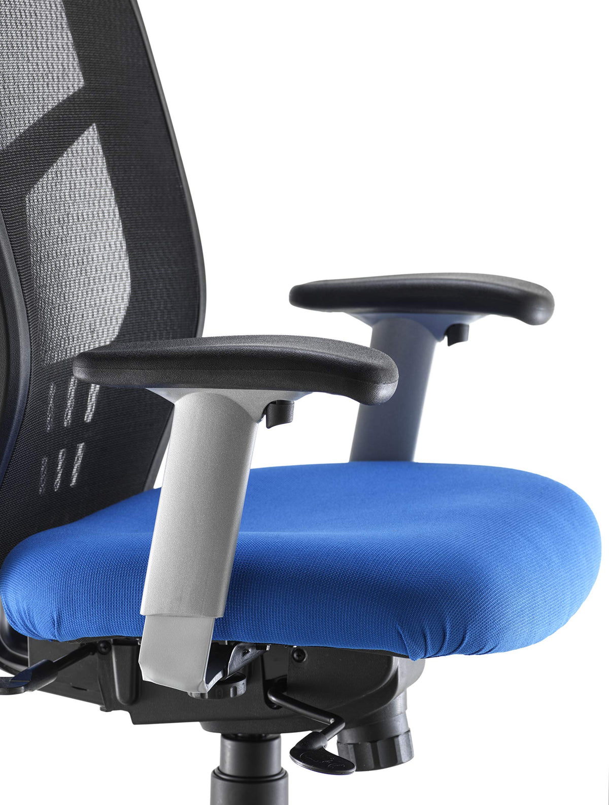 Office Hippo Desk Chair, Ergonomic Heavy Duty Office Chair, Fully Adjustable For Extra Comfort & Support, Torsion Control Computer Chair For 24 Hour Use, 152kg User Weight - Black