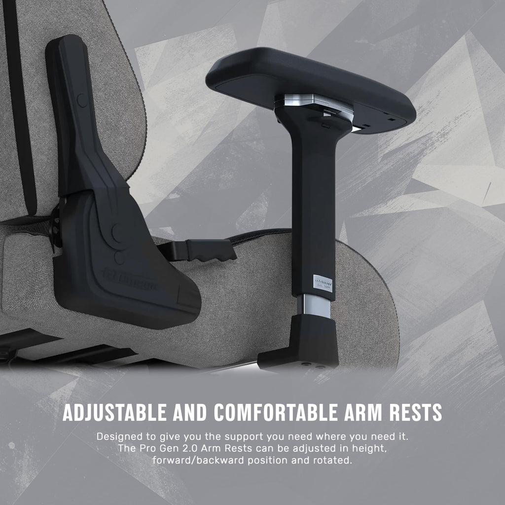 GT OMEGA PRO Series Gen 2 XL - Black, Up to 180° Recline, 360° Rotation
