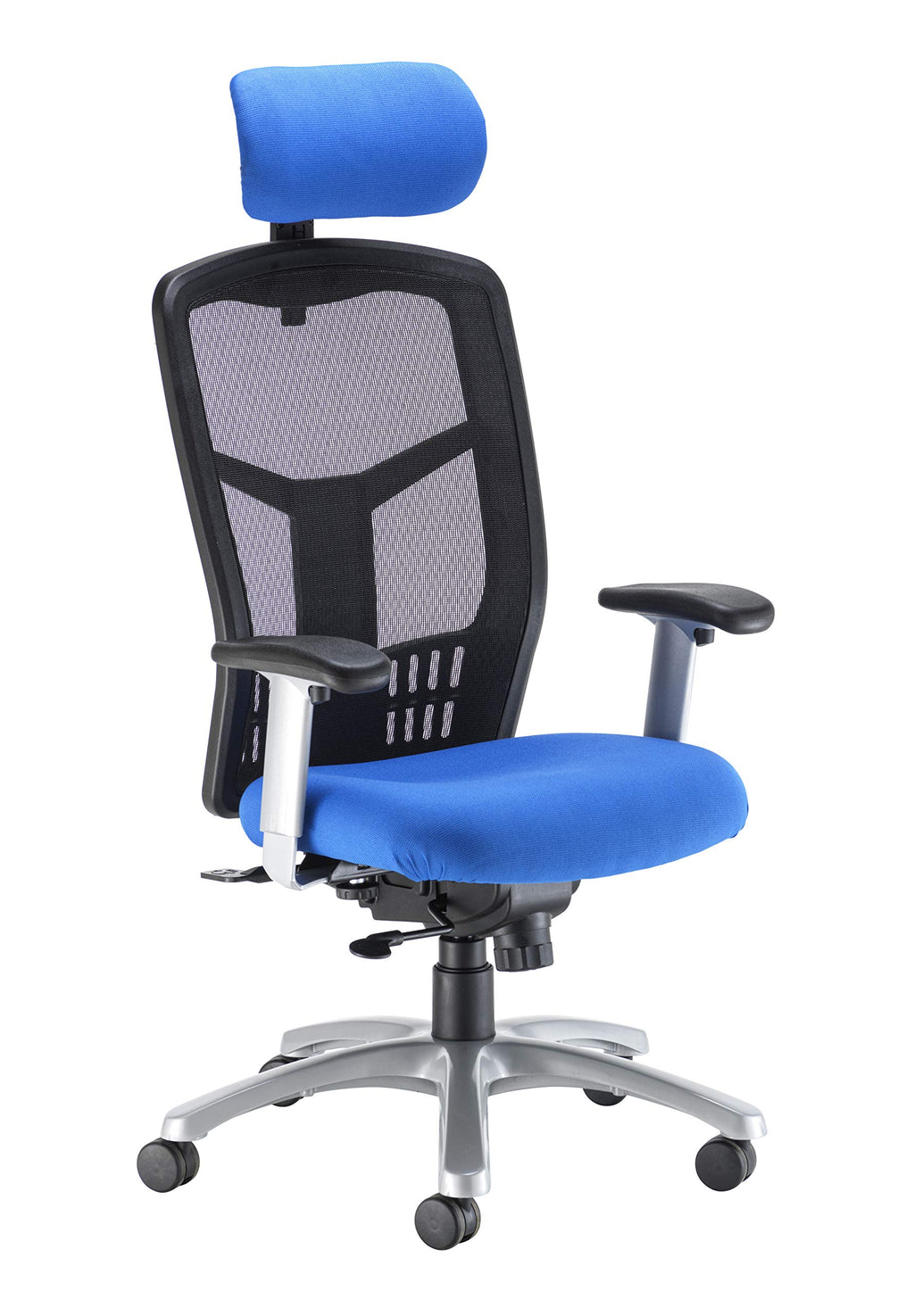 Office Hippo Desk Chair, Ergonomic Heavy Duty Office Chair, Fully Adjustable For Extra Comfort & Support, Torsion Control Computer Chair For 24 Hour Use, 152kg User Weight - Black
