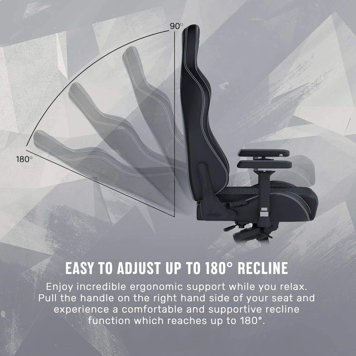 GT OMEGA PRO Series Gen 2 XL - Black, Up to 180° Recline, 360° Rotation