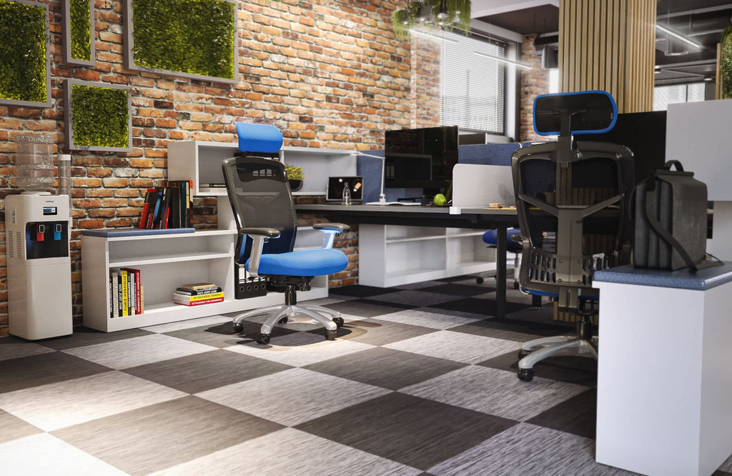 Office Hippo Desk Chair, Ergonomic Heavy Duty Office Chair, Fully Adjustable For Extra Comfort & Support, Torsion Control Computer Chair For 24 Hour Use, 152kg User Weight - Black